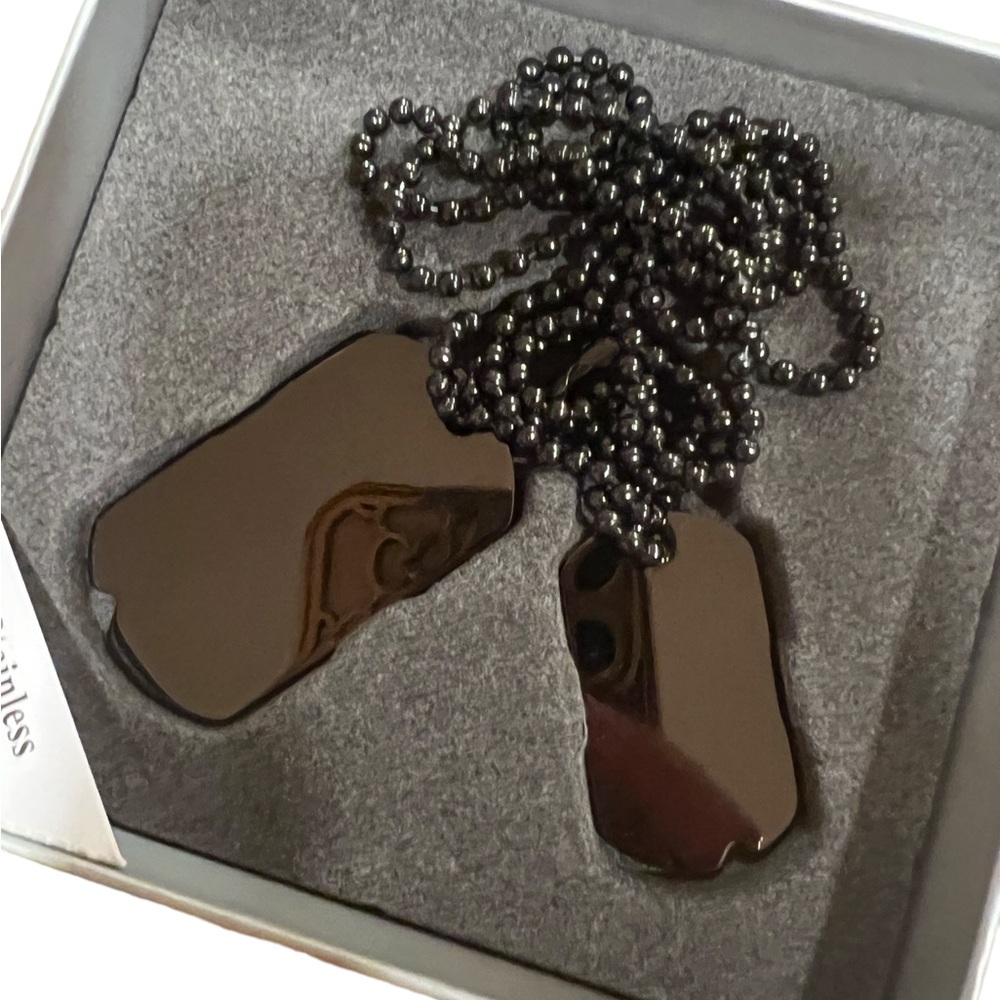 Things Remembered Dog Tags Necklace